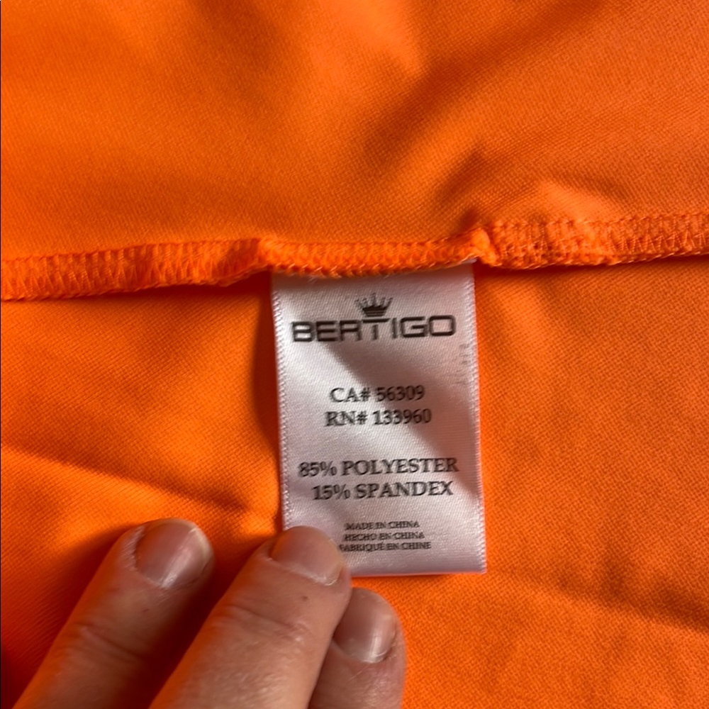 Bertigo Performance Fluorescent Orange Kenny Hood… - image 5